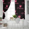 Home Curtain Pink Crown Princess Bedroom Kitchen Curtains Living Room Decoration Items Window Curtains for Living Room