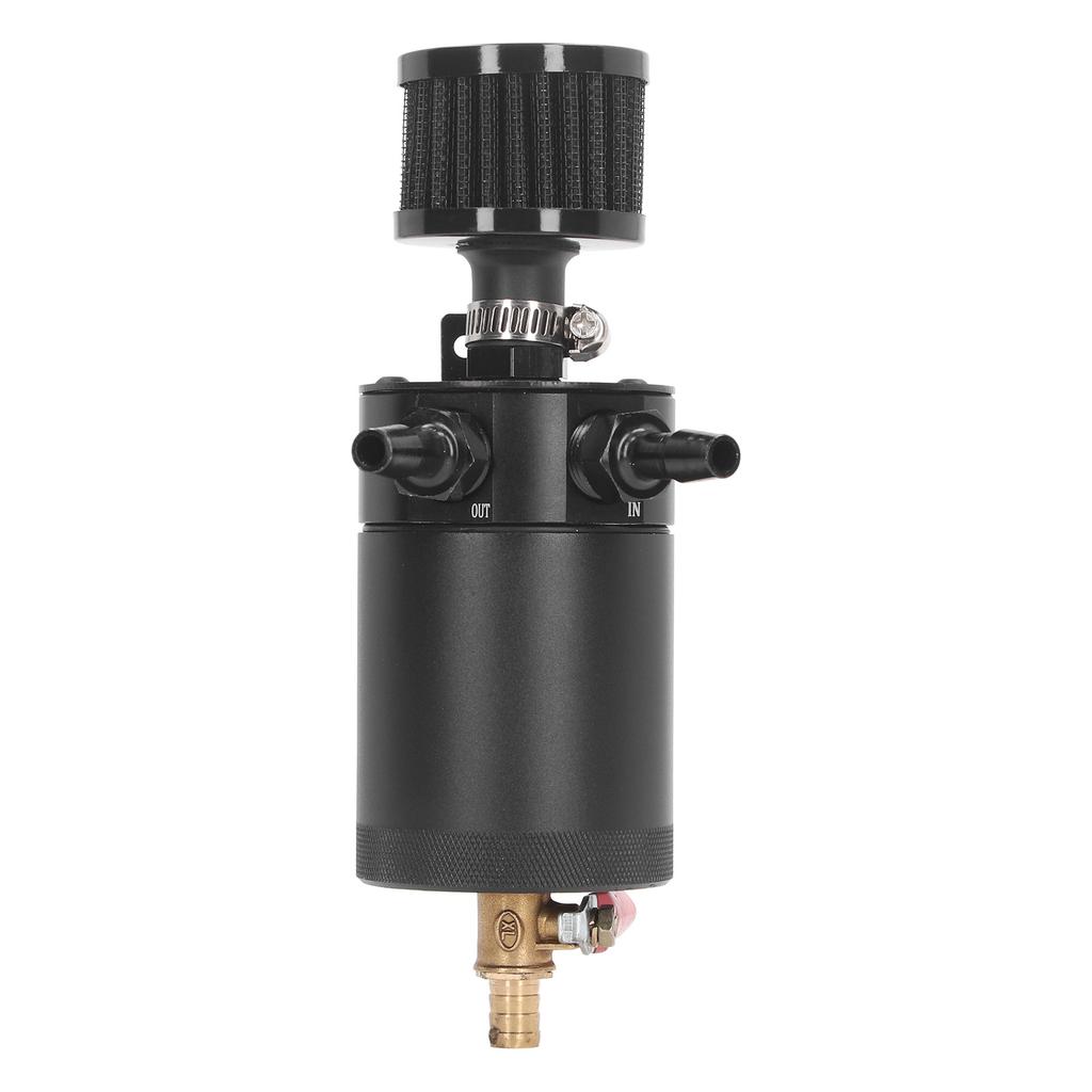 Oil Catch Tank Black Environmentally Friendly Highly Effective Air Oil Separator Tank Reservoir Kit Universal for Cars