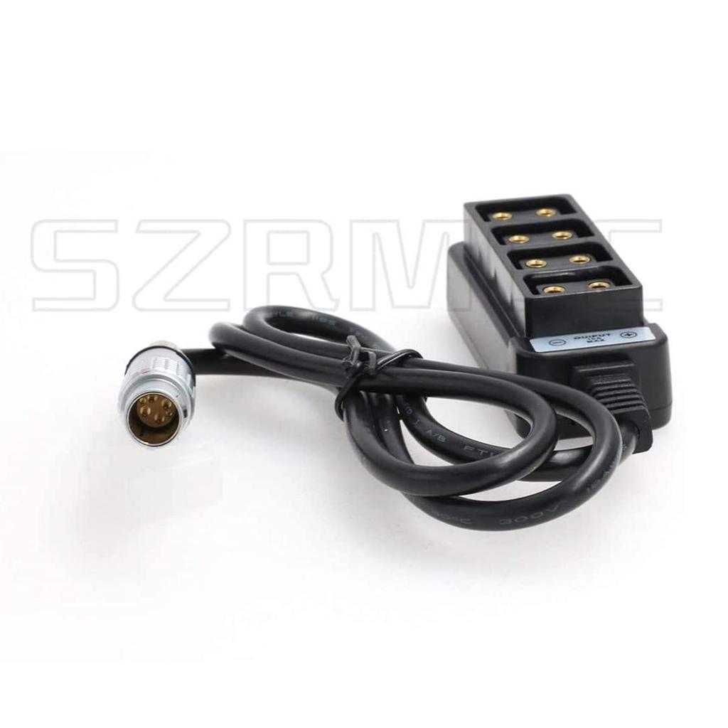 SZRMCC 1B 6-Pin to 4-Port D-Tap Female Splitter Adapter Cable for DJI Ronin 2 Gimbal Stabilizer Power Output 60cm