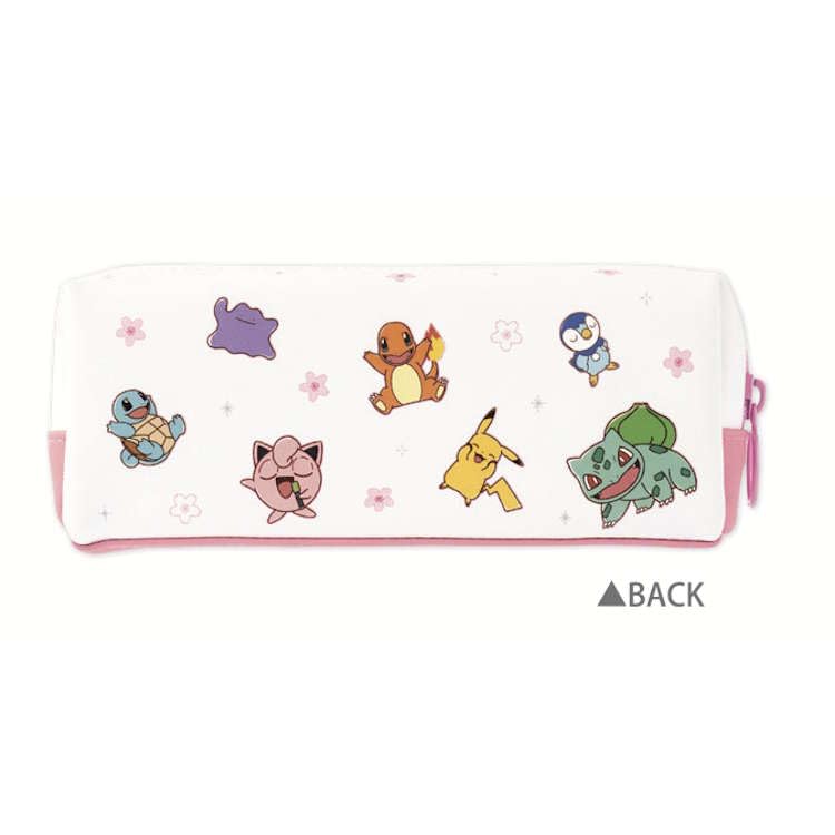 Kamio Japan Pokemon BOX Sakura Flyer Synthetic Leather Multi Case Compact Character Organizer 18.5 x 7.5 5 cm