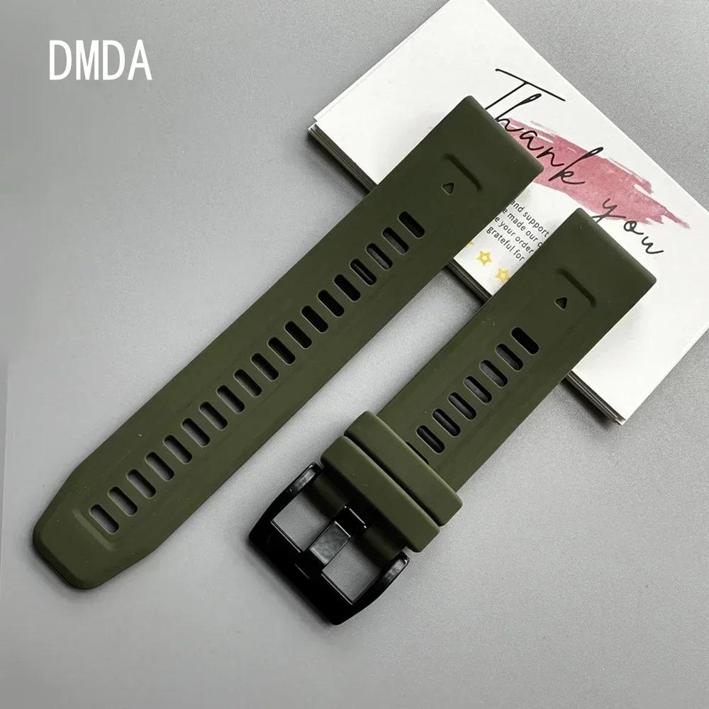 Quickfit Silicone 22 26mm Watch Strap For Garmin Tactix 7 AMOLED Delta Bravo Watchband For Quatix 7 7X 6 5 3 Band Outdoor Sports