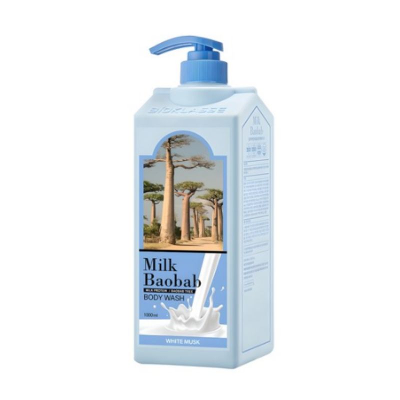Milk Baobab Body Wash White Musk 1L – Moisturizing White Musk Body Cleanser
