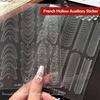 Fully Transparent Hollow French Nail Stickers Spray Painting Stencil French Edges Templates Patting Glue Adhesive Auxiliary Tool