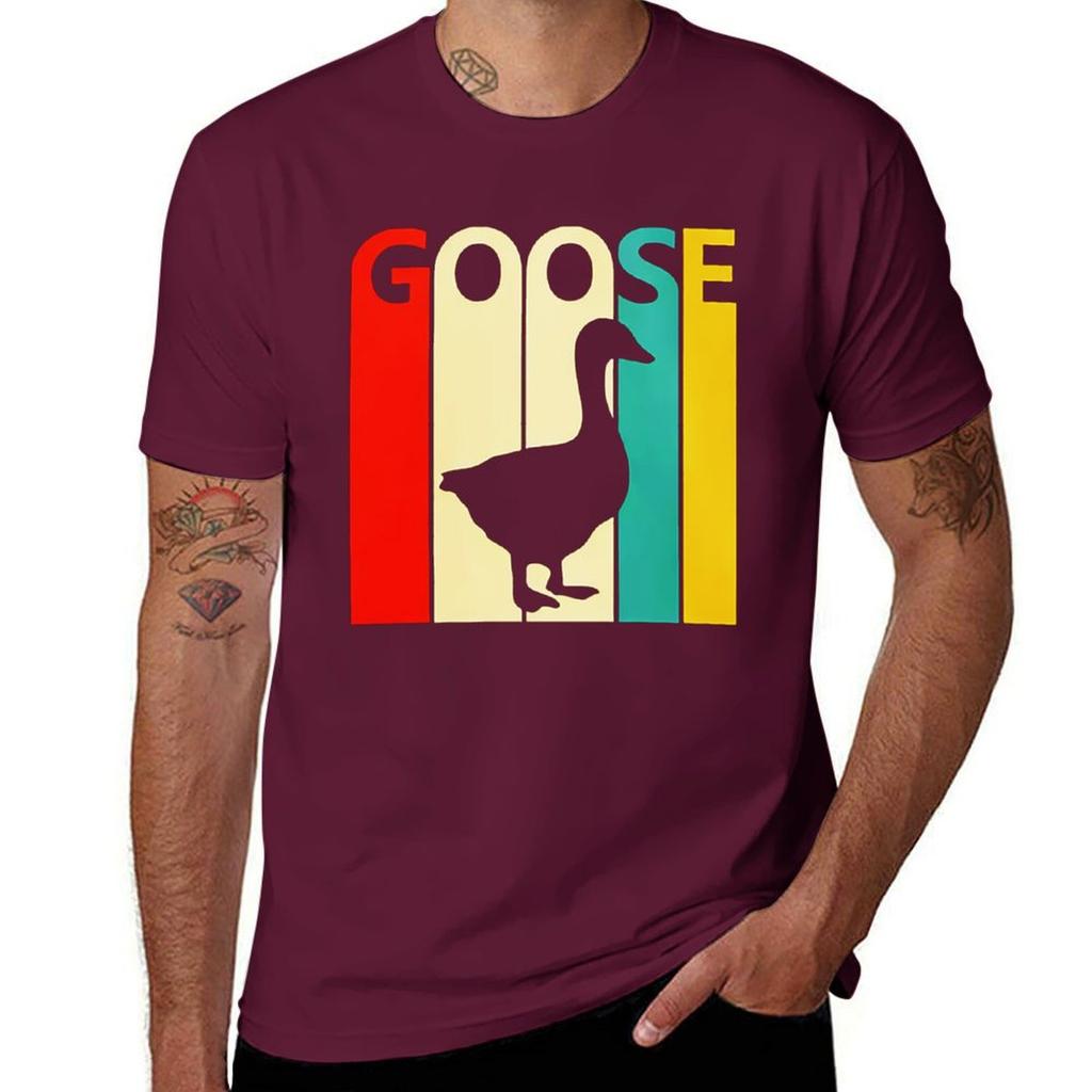 Goose Band T-Shirt Anime Clothes Cute Tops for a Boy Oversizeds Mens Graphic T-shirts Hip Hop