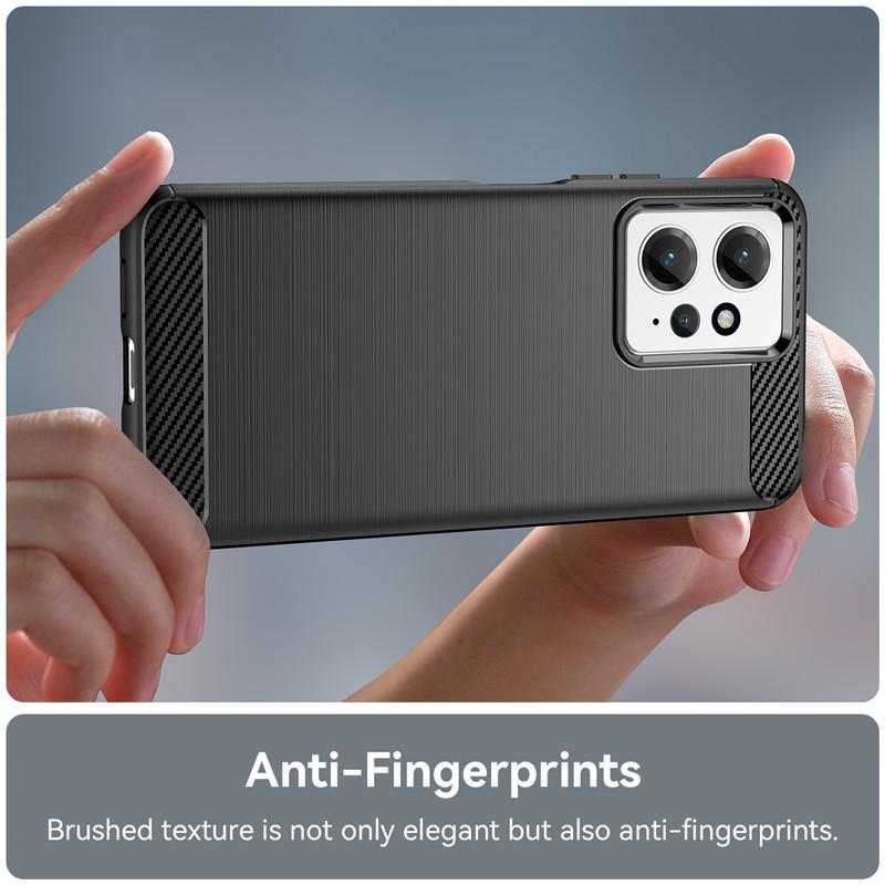 For Xiaomi Redmi Note 12 4G Case Redmi Note 12 Cover 6.67 Inch Carbon Fiber Shockproof Silicone Bumper For Redmi Note 12 Fundas