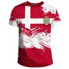 Tricouri cu Emblema Steagului Danemarcei Imprimată 3D Pentru Bărbați Designuri Cool Tricou Îmbrăcăminte Femei Modă Harajuku Streetwear Tricouri Masculine Topuri 4XL