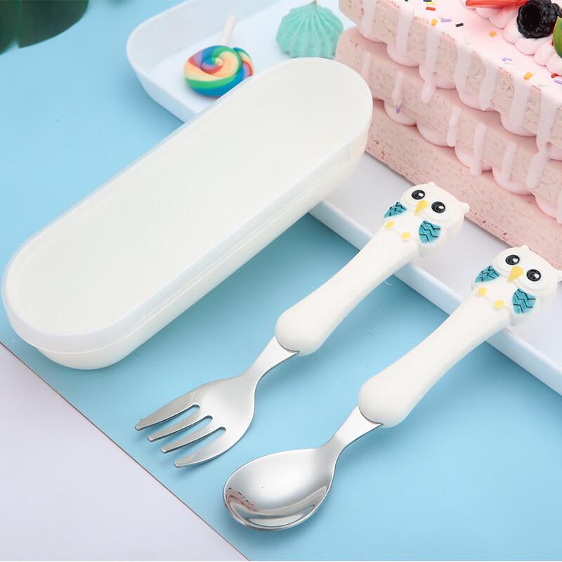 Ruhan Owl Stainless Steel Kids Cutlery Set