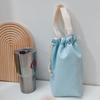 Portable Bottle Drawstring Bag Candy Color Water Bottle Holder Handbag Thermos Pouch  Men/Women