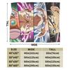 DBZ Blanket Velvet Summer Air Conditioning Super Saiyan Breathable Warm Throw Blankets for Bed Office Rug Piece