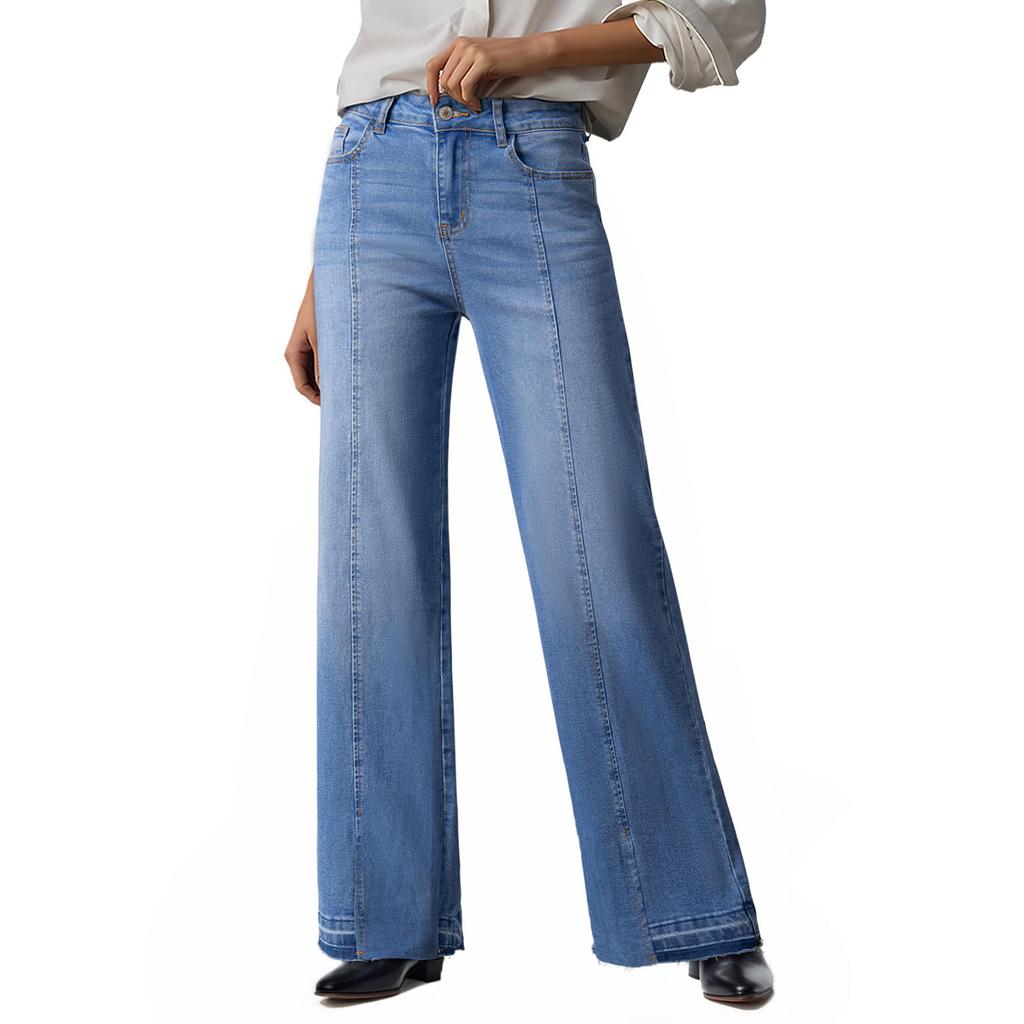 Womens Baggy Pants Wide Leg Pants Sweatpants Casual Fall Trousers With Pockets