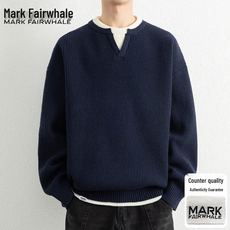 Mark Fairwhale Men's Casual Crew Neck Tops