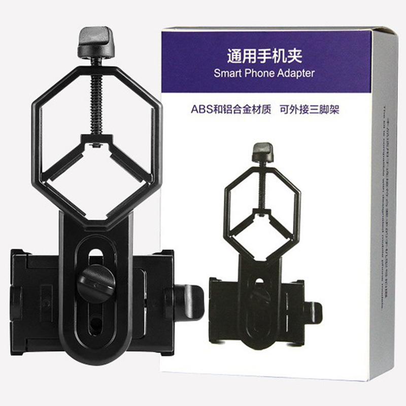 Monocular Spotting Scope Telescope Universal Mobile Phone Mount Clip Adapter
