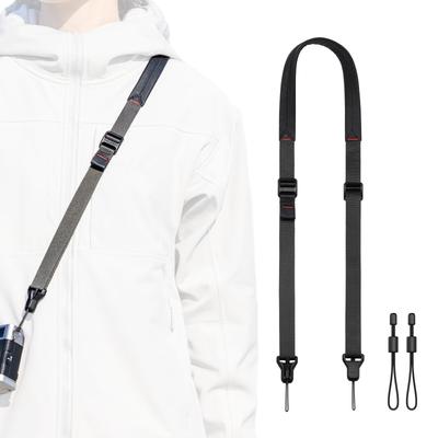 Ulanji Falcam Camera Shoulder Strap with Maglink Quick Adjustable Fits Beginner Mirrorless Digital Small SLR Compact and 23mm Narrow Lite Black Strap,