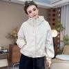 Fashion Hooded Short Jacket Women Streetwear Double Zipper Coat Casual Top Loose Outerwear Students Jackets Spring Autumn