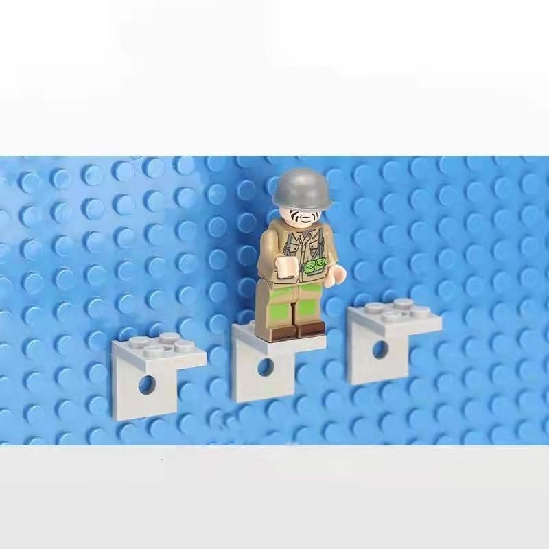 Figures Stand Base Plate 3956 Bracket 2x2 Inverted Building Blocks DIY Figure Standing Display Bracket Assemble Brick Toys