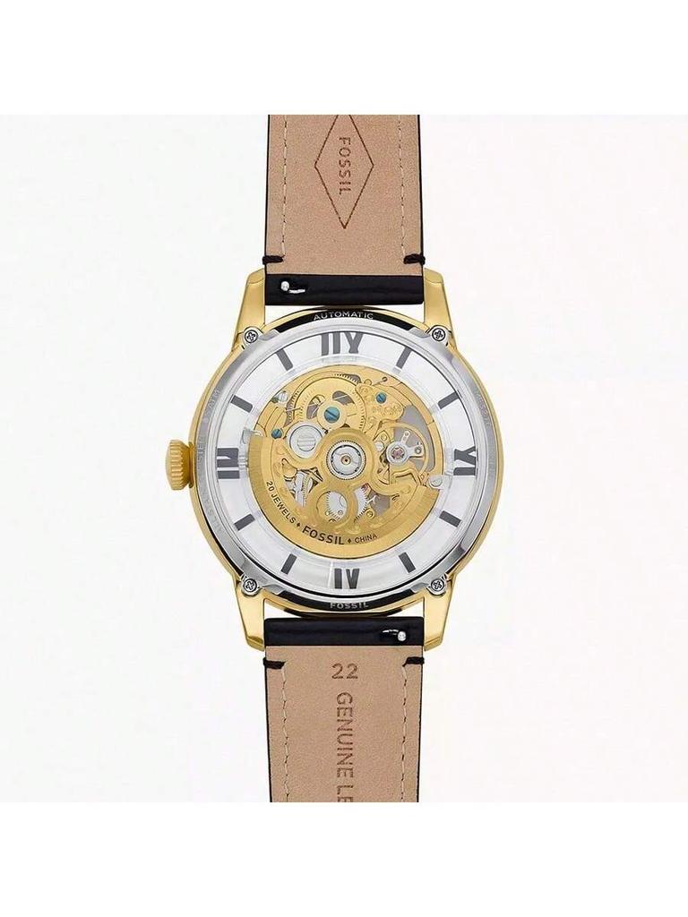 ME3210 Fossil Hollow Mechanical Stainless Steel Watch - A Casual Timepiece Perfect for Gifting To Your Boyfriend or Husband.