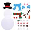 Cartoon DIY Felt Snowman Handmade Wall Hanging Snowman Christmas Snowman Pendant  Children's Toy
