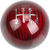 Muge Racing Universal Real Carbon Fiber Shift Knob 6 Speed Gear Shift Knob Round Ball For Most Manual/Automatic Car With 3 Adapters