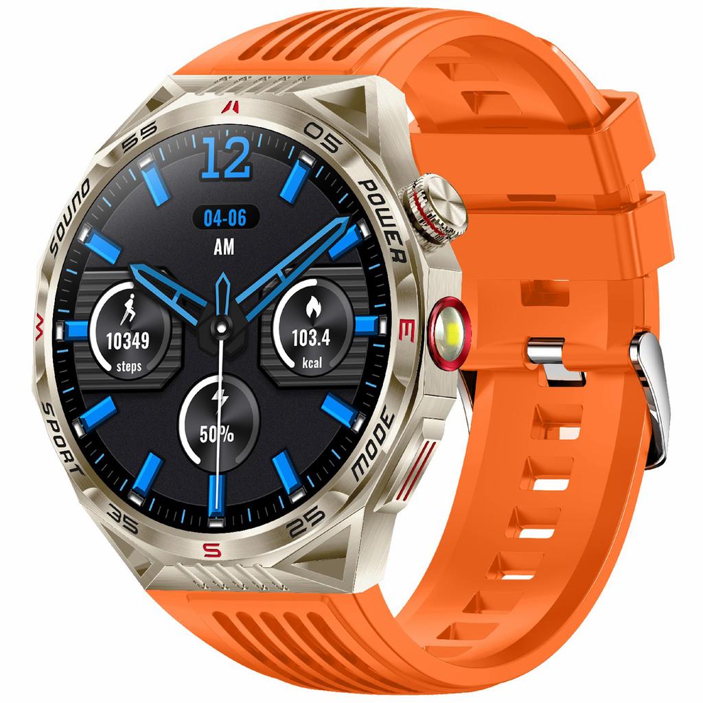 HT28 1.85 inch Screen Smart Watch Bluetooth-compatible Call Bracelet with Compass, Flashlight Function