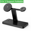 3 in 1 Magnetic Wireless Charger Stand For Magsafe iPhone 17 16 15 14 13 12 Apple Watch 8 7 Airpods Pro Fast Charging Station