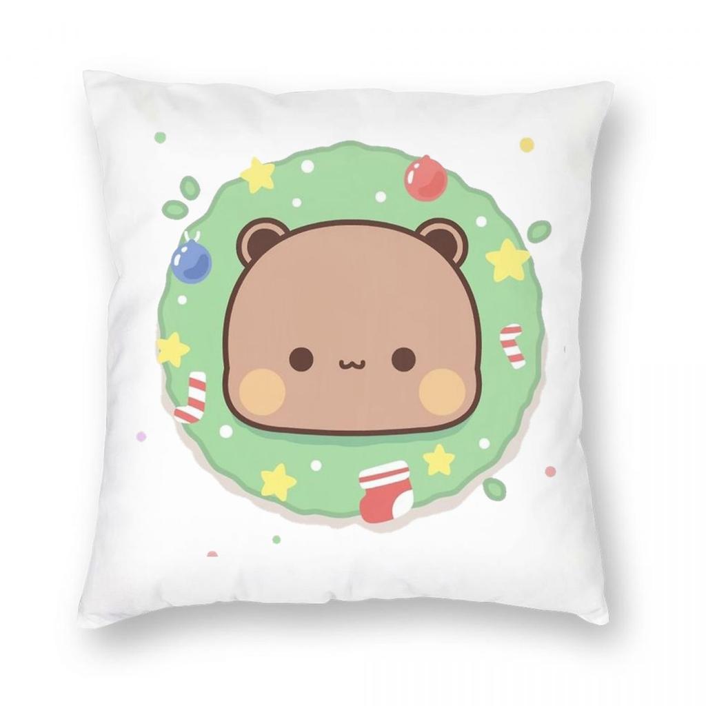 Kawaii Cute BuBu Panda Dudu Pillowcase Soft Polyester Cushion Cover Decoration Throw Pillow Case Cover Home Square Xcm