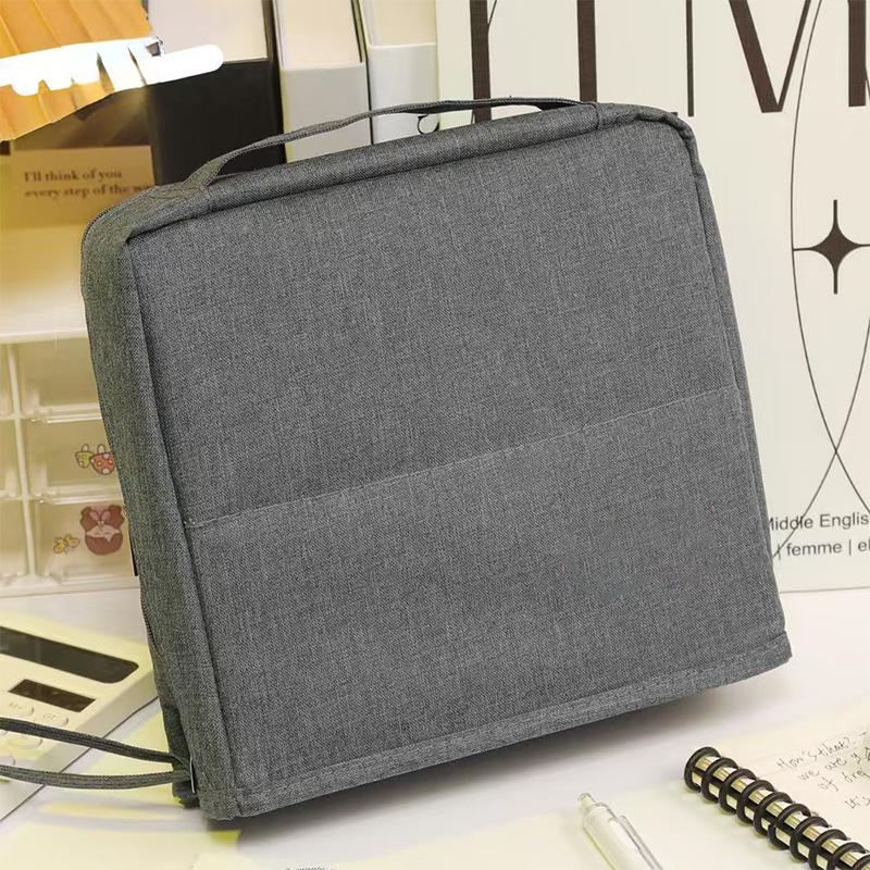 

Vertical Cosmetic Bag - Portable, Large Capacity, Waterproof Multipurpose Vertical Toiletry Bag for Women,Stationery Storage Bag сірий