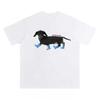 Dachshund Printed Short Sleeve T-Shirt Ladies Summer High Street Couple Half Sleeve T-Shirt Graphic T Shirts Vintage Y2K