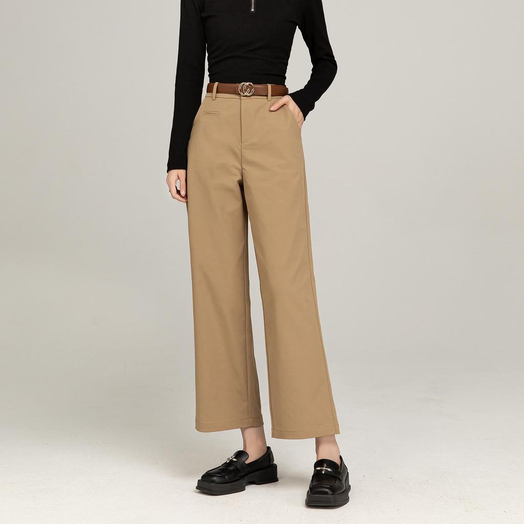 Shu Rou Te Protivráskové Kalhoty s Rovnou Nohavicí Volného Střihu Petite Vysoké a Štíhlé Vícebarevné