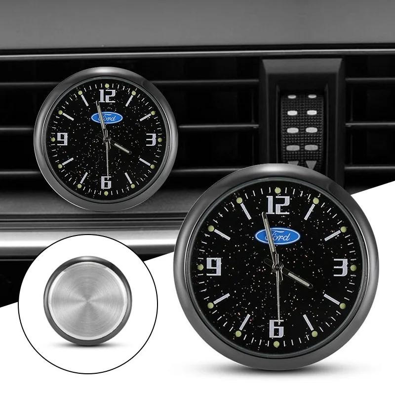 Car Sticker Hot For Ford New Car Interior Electronic Quartz Styling Decoration Clock Watch For Ford Mustang Bronco GT Mach 1 Eco