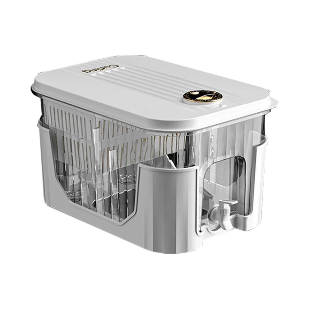 

5L Cold Kettle with Faucet & Bracket Refrigerator Juice Pitcher Home Plastic Beverage Dispenser for Home Kitchen Camping Party