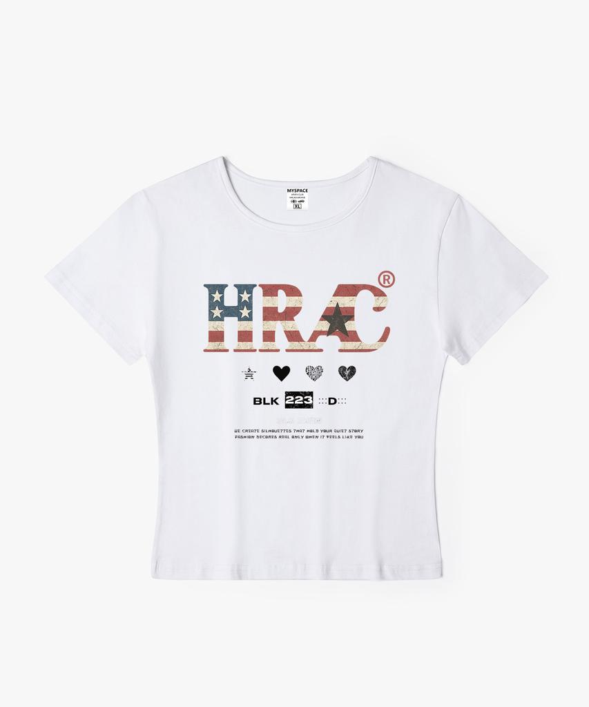 Hilukaakaibeu Hrac Flag Block Women'S Slim Fit Short Sleeve T-Shirt