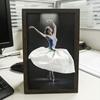 Ballet Dancer Tissue Box Cover Wooden Skirt Napkin Holder For Home Desktop Bedroom Bathroom Decorative Ballerina Tissue Box