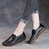First layer cowhide new flat-soled women's shoes comfortable round head handmade leather single shoes casual Oxford soft-soled mother shoes