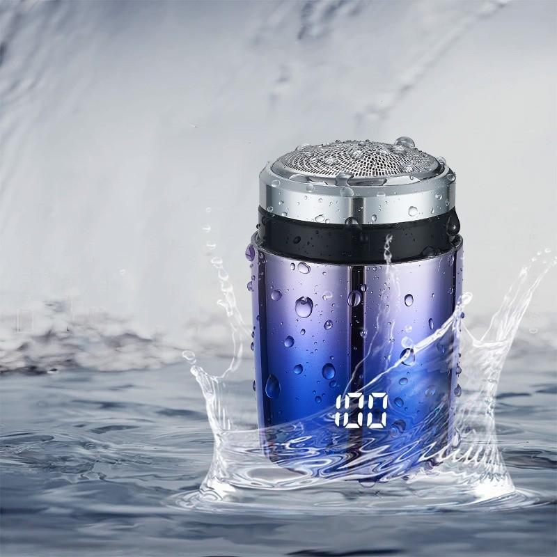 Usb Electric Shaver Rechargeable Waterproof Beard Trimmer Led Display Screen