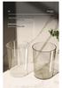 Acrylic Transparent Trash Can: Chic, Simple Storage Bin for Living Room, Kitchen, or Bathroom