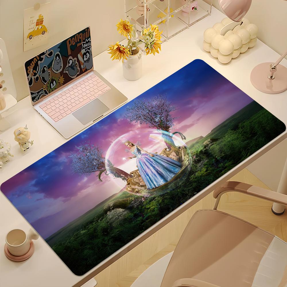 Movie WWicked For Good Mouse Pad Desk Mat Large Nonslip Antifray Keyboard Ergonomic Office Rubber PC Home Custom