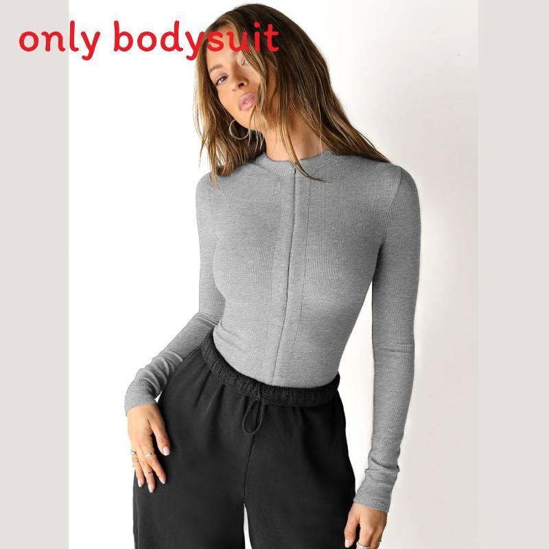 European Style Knit Bodysuit With Zipper Short Pants For Streetwear Fashion Women