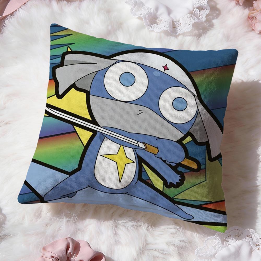 K-Keroro Sergente. Copricuscino FrogS Comfort Premium Copricuscino Reversibile - Design Due in Uno per Qualsiasi Stanza e Interno Auto