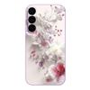 Pink White Flower Pattern Case For Samsung Galaxy S25 Ultra S24 S23 S22 Plus S21 S25 FE Magnetic For Magsafe Soft Silicone Cover