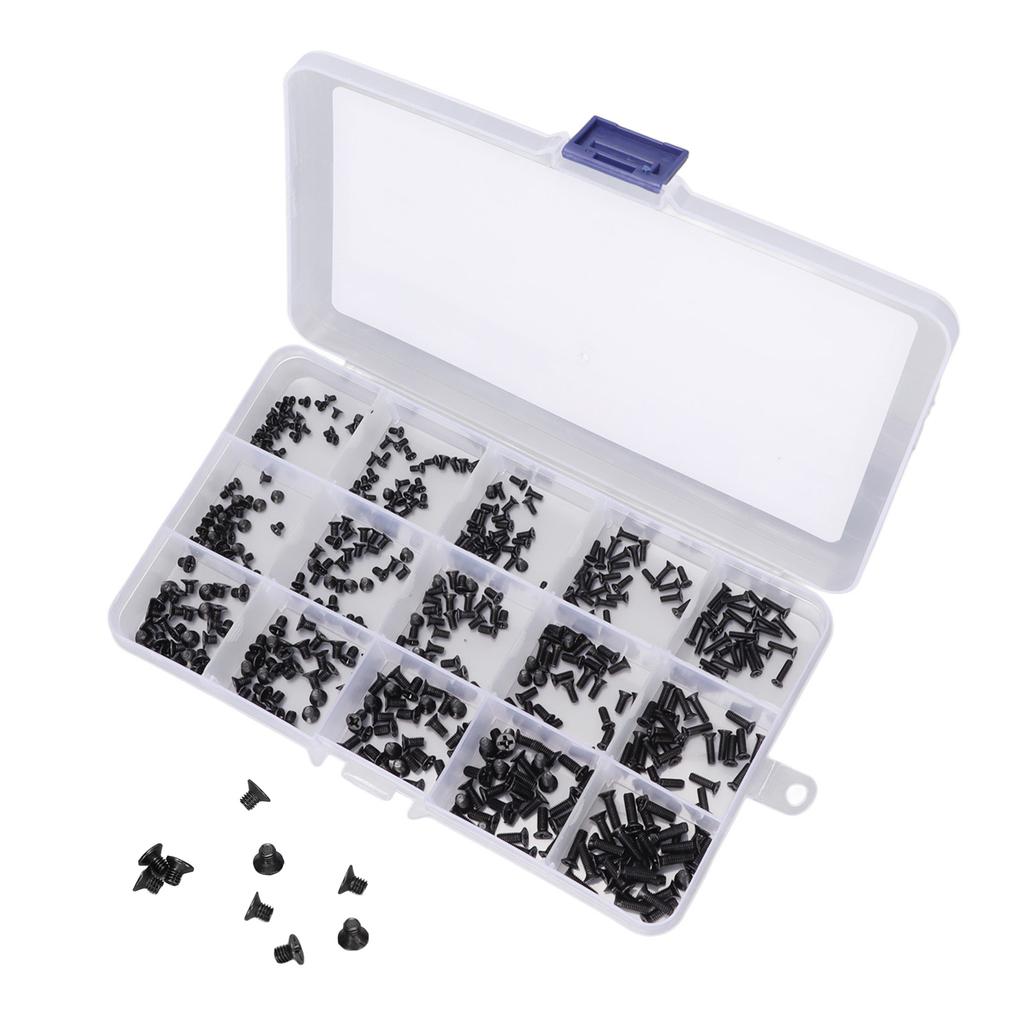 Laptop Screws 450 Pcs 15 Type Portable Universal Laptop Replacement Repair Carbon Steel Screw Kit