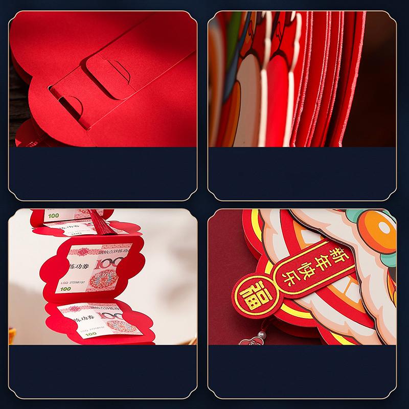 Year Of The Horse Foldable Red Envelope Bag  Year Creative Personality Spring Festival  Year'S Greetings Wallet