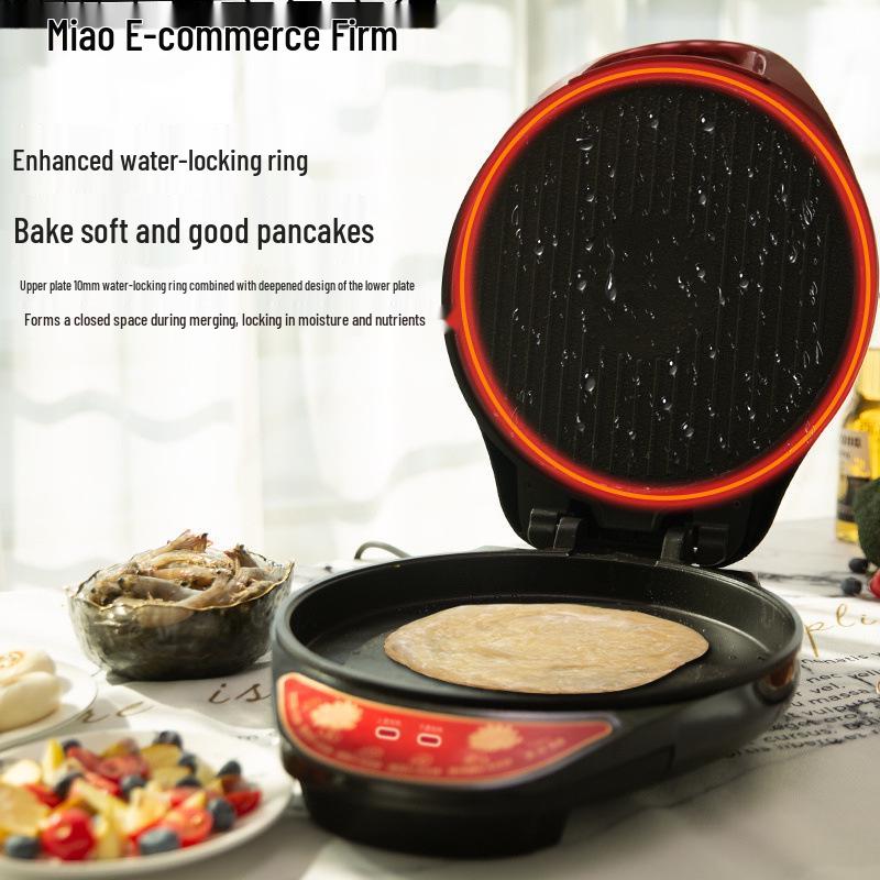 Multi-Functional Electric Griddle: Double-Sided Heating for Frying, Grilling & Pancakes, Large, Deepened, Automatic