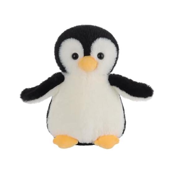 Apricot Lamb Black Penguin Plush Toy, Soft and Cute, Fluffy Black Penguin, Suitable for Boys and Girls 20cm