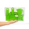 Multiple Size Plastic Putty Scraper Set 5Pieces Suitable For Home Improvement Efficient Spackling And Wallpapering Tasks