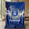 Everton Fußball Druck Flanell Decke, Weiche Warme Leichte Überwurfdecke für Sofa Bett Camping