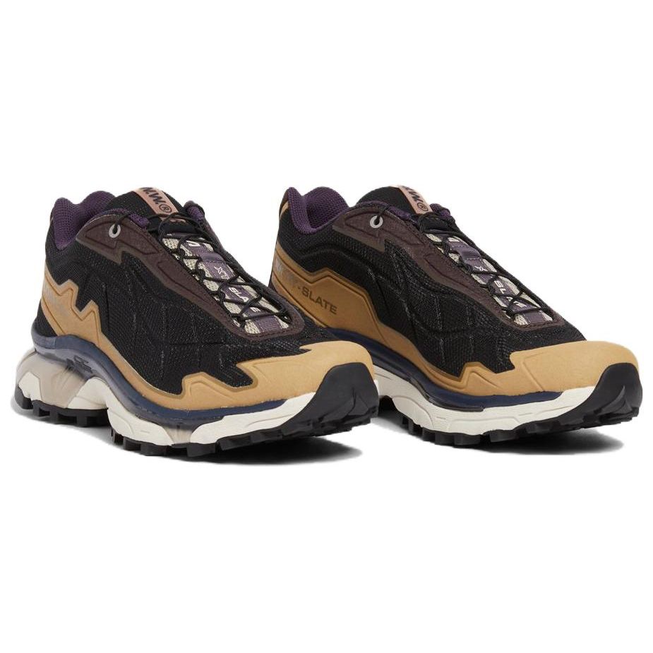 SALOMON Wood Wood  Xt-Slate Advanced Slip-Resistant Durable Lightweight Low-Top Outdoor Functional Shoes Unisex Shoes Black Brown 472564