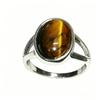 Anillo de Piedra Natural de Moda, Anillos Minimalistas Retro Europeos y Americanos para Mujer, Joyería Elegante Atemporal para el Día a Día y Fiestas