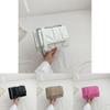 Stylish Pu Material Women's Chain Shoulder Bag Trendy Small Square Purse For Daily Use
