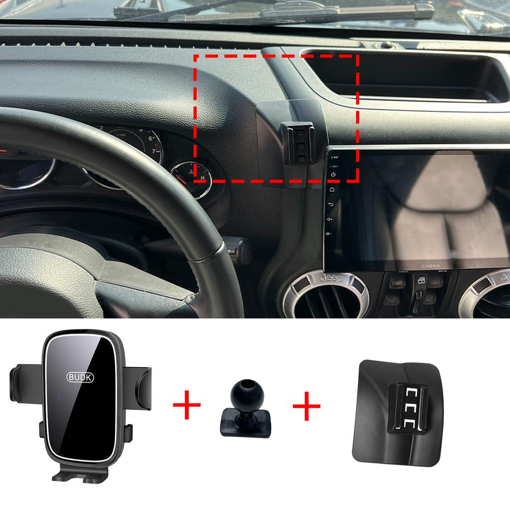 Car Mobile Phone Holder for Jeep Wrangler 2011~2018 Navigation Stand Auto Accessories GPS Bracket