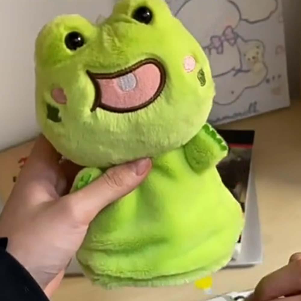 2pcs/set Surprising Frog Gift Bag Keychain Cute Plush Gift Ring Box  Festival Gift